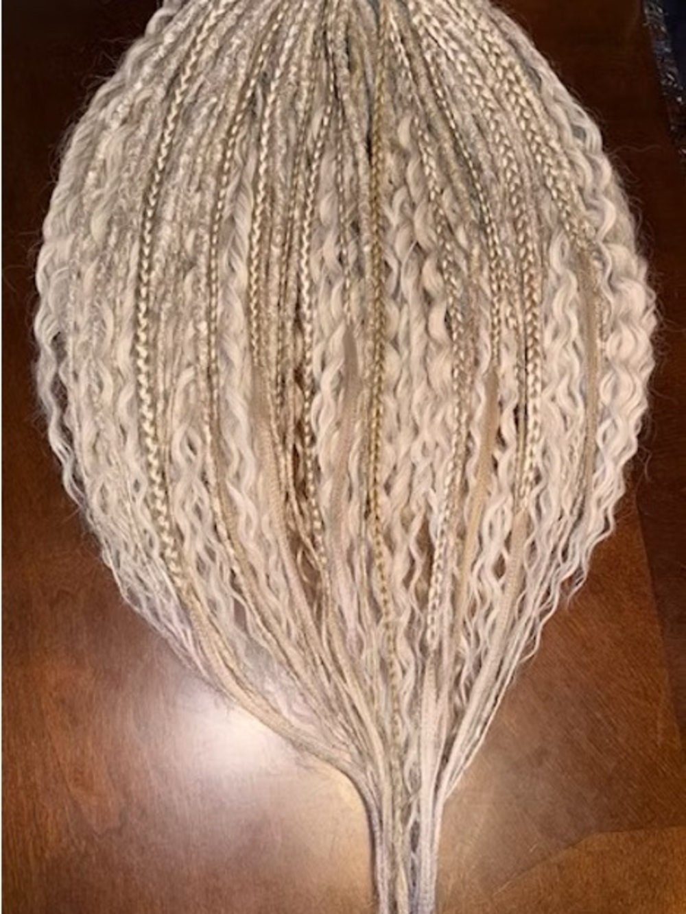 Blonde Mixed-Texture Synthetic Dreadlock Extension
